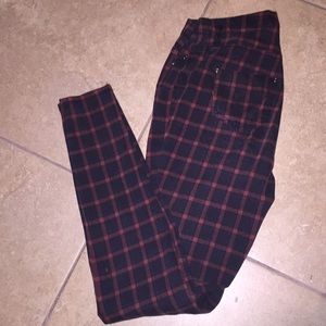 Plaid Jeggins